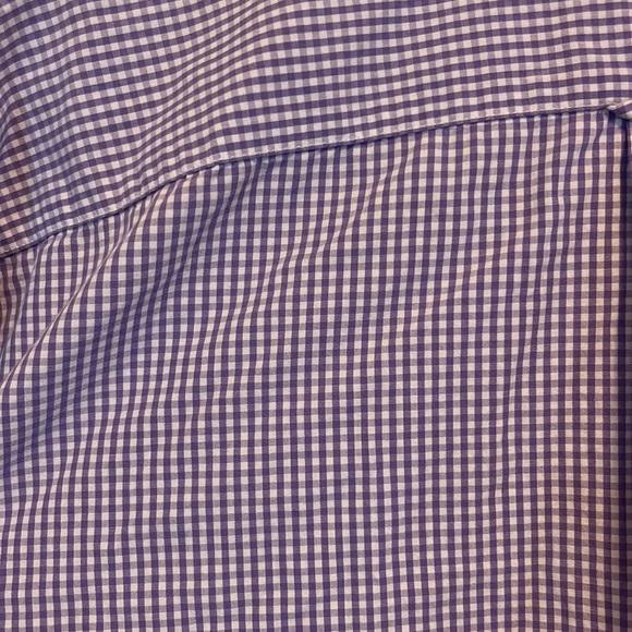 Men’s IZOD Purple Checkered Shirt - Picture 5 of 5